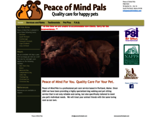 peaceofmindpals.com screenshot