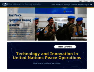 peaceopstraining.org screenshot