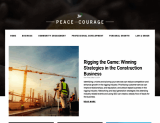 peacetakescourage.com screenshot