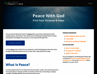 peacewithgod.net screenshot