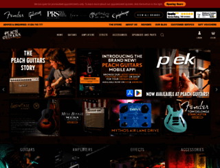 peachguitars.com screenshot