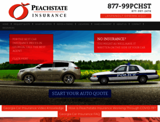 peachstateinsurance.net screenshot