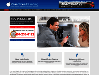 peachtree-plumbing.com screenshot