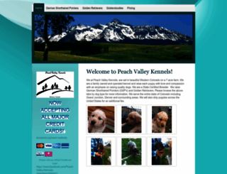 peachvalleykennels.com screenshot