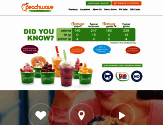 peachwaveyogurt.com screenshot