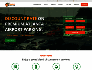 peachyairportparking.com screenshot