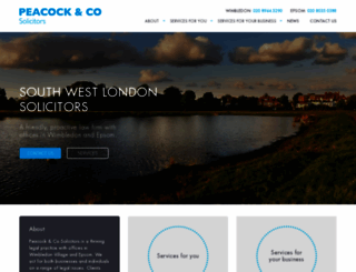 peacock-law.co.uk screenshot