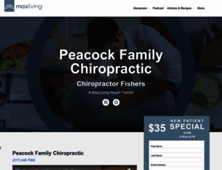 peacockfamilychiropractic.com screenshot