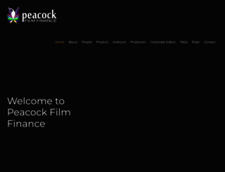 peacockfilmfinance.com screenshot