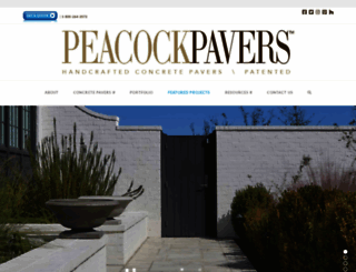 peacockpavers.com screenshot