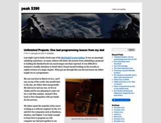 peak5390.wordpress.com screenshot