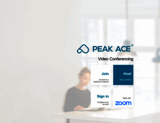 peakace.zoom.us screenshot