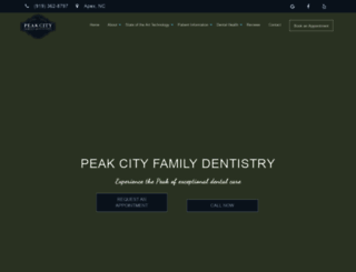 peakcitydentistry.com screenshot