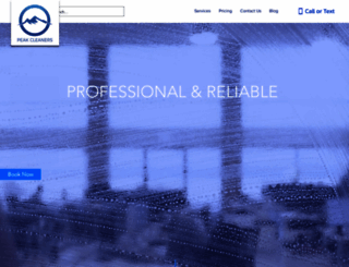 peakcleaners.com screenshot