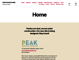 peakdentalhealth.com screenshot