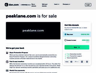 peaklane.com screenshot