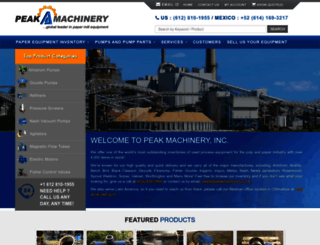 peakmachinery.com screenshot