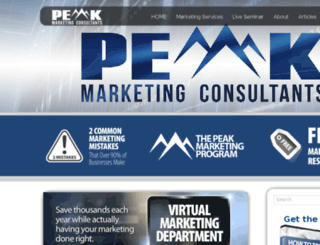 peakmarketingconsultants.com screenshot