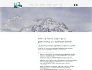 peakperformance.com.au screenshot