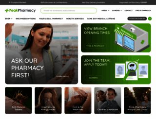 peakpharmacyonline.co.uk screenshot