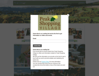 peakshoppingvillage.com screenshot