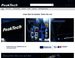 peaktech.de screenshot