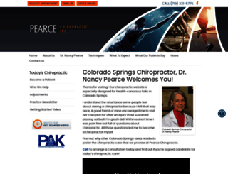 pearcechiropractic.com screenshot