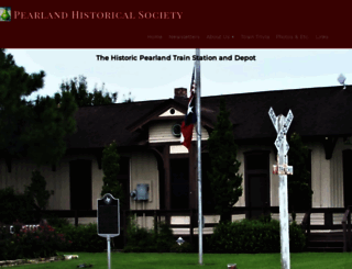 pearlandhistoricalsociety.org screenshot