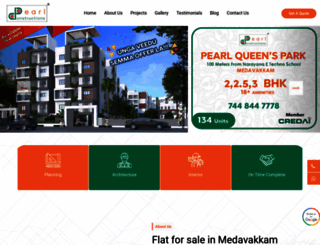 pearlconstructions.com screenshot