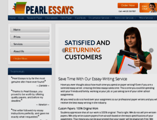 pearlessays.com screenshot