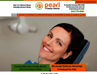 pearlfamilydental.com screenshot