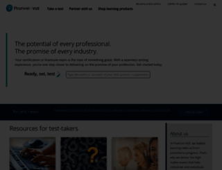 pearsonvue.co.uk screenshot