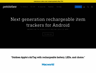 pebblebee.com screenshot