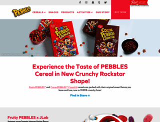pebblescereal.com screenshot