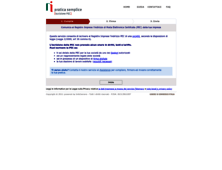 pec-registroimprese.infocamere.it screenshot