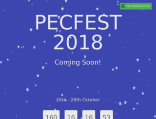 pecfest.in screenshot