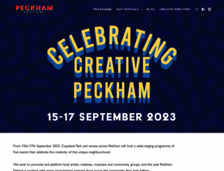 peckhamfestival.org screenshot