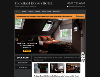 peckhamroomshotel.com screenshot