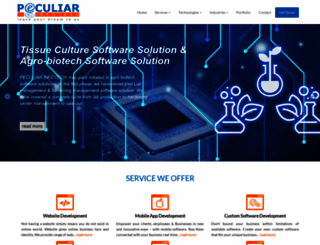peculiarinfotech.com screenshot