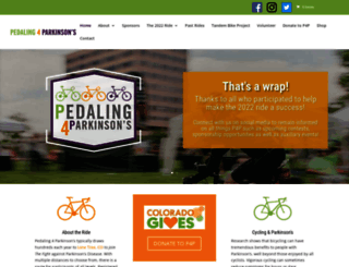 pedaling4parkinsons.org screenshot