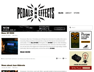 pedalsandeffects.com screenshot