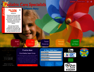 pedcarespecialists.com screenshot