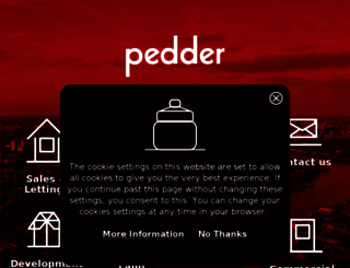 pedderproperty.co.uk screenshot