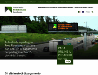 pedemontana.com screenshot