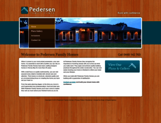 pedersenhomes.com.au screenshot