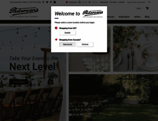 pedersens.com screenshot