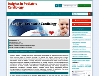 pediatric-cardiology.imedpub.com screenshot