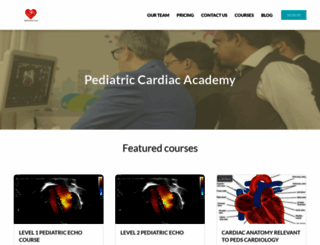 pediatriccardiacacademy.com screenshot