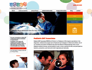 pediatricentassociates.com screenshot