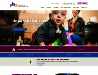 pediatrichomeservice.com screenshot